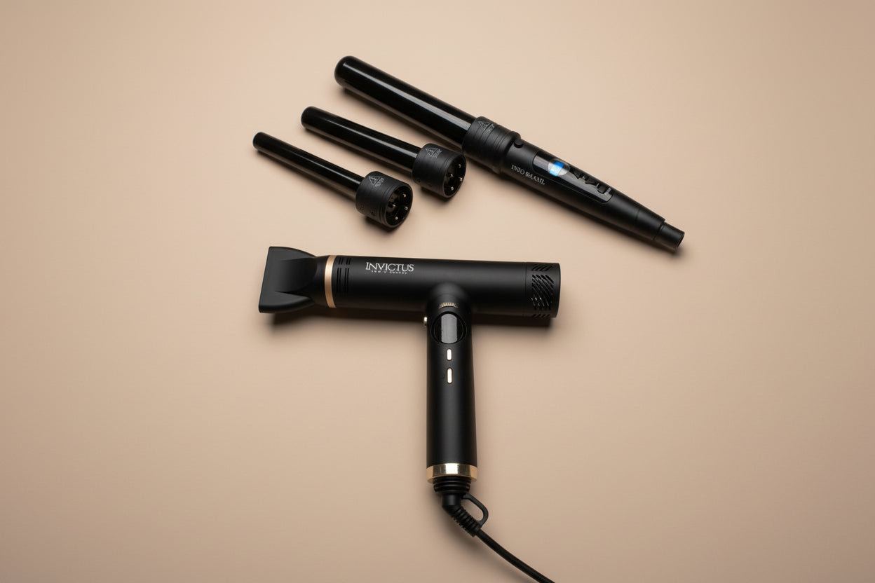 INVICTUS Hairdryer + Curling Iron 3 in 1  Actie!