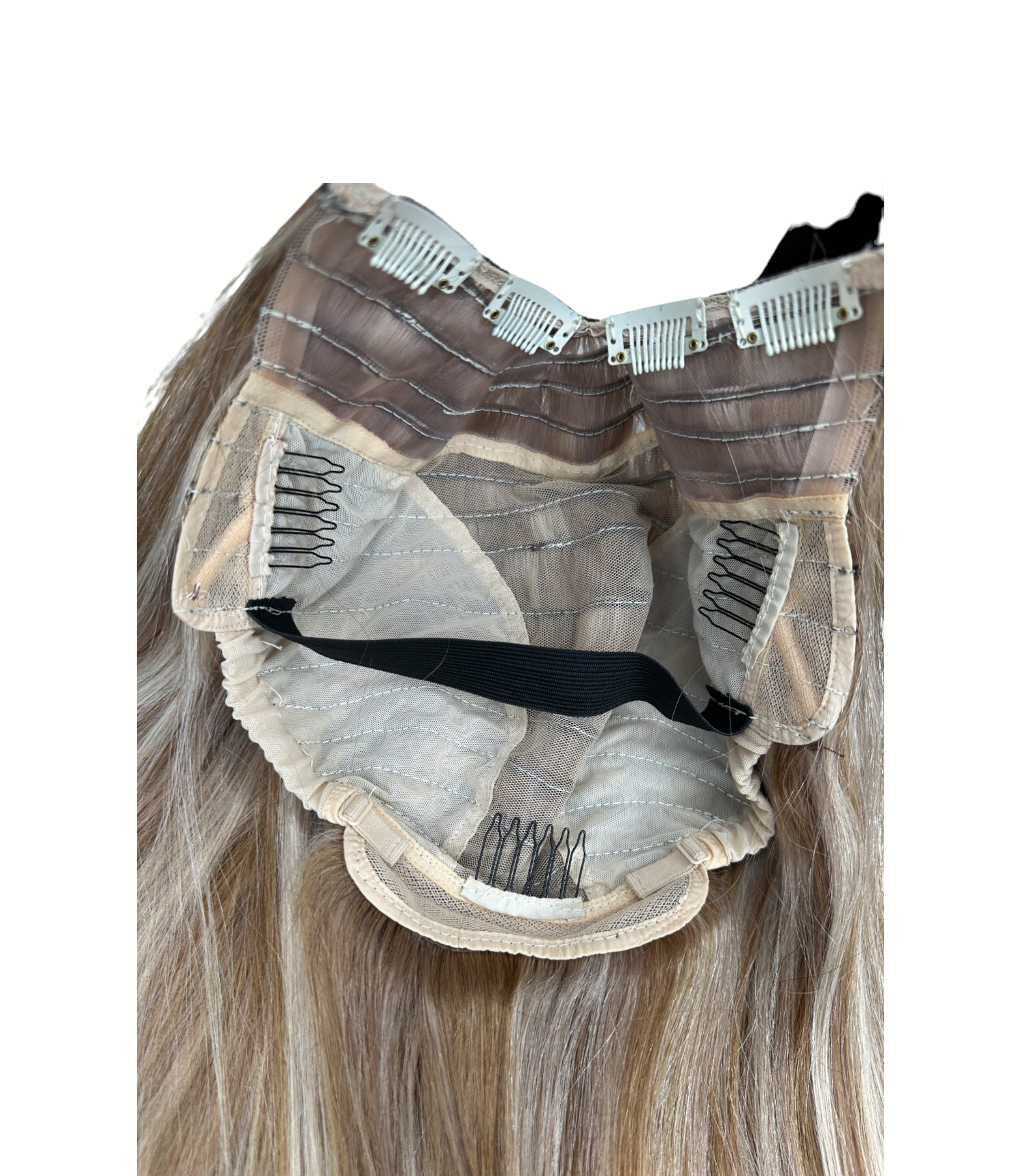 Back peace donker blond